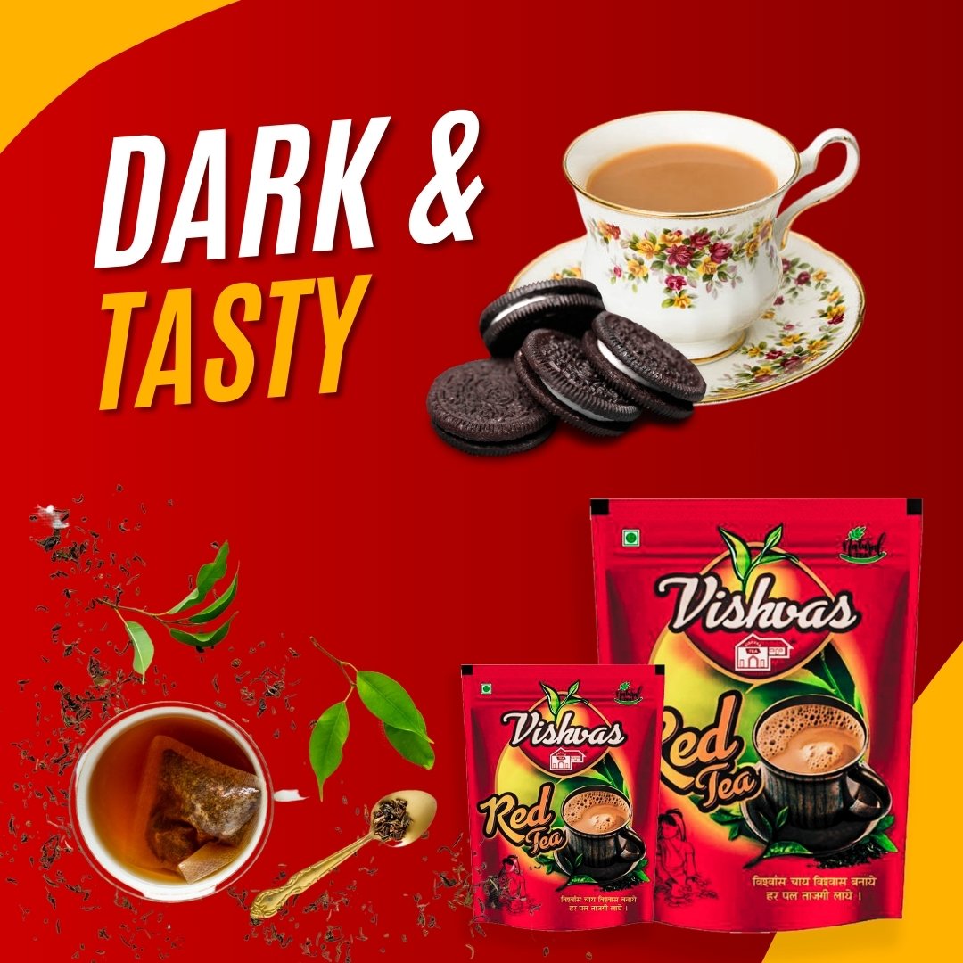 Vishvas Red Tea 500gm - Dark Red Tea